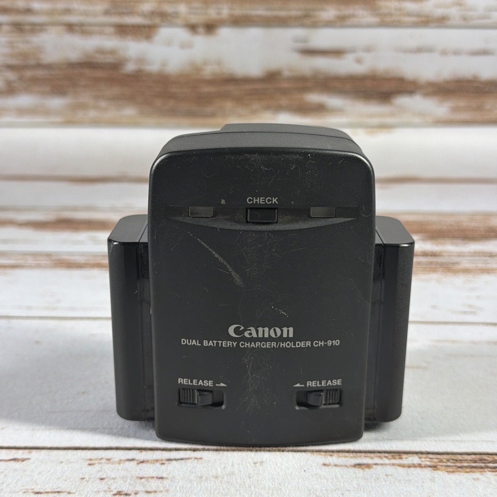 Genuine Canon CH-910 Dual Battery Charger Holder OEM XL1 XL2 GL1 GL2 Tested